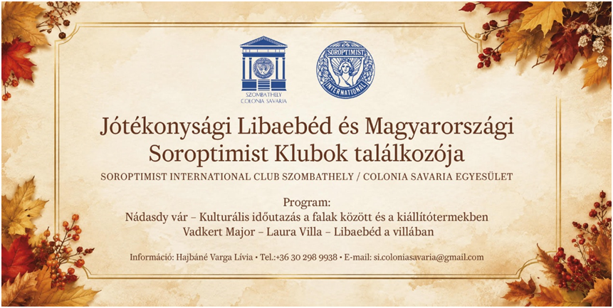 Jótékonysági libaebéd és országos találkozó